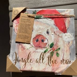 Jingle All the Way Holiday Artwork NWT BY KATHRN WHITE